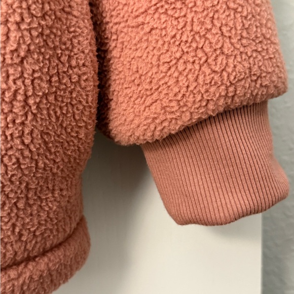 Women's Cozy Fleece Jacket - Rust XL - Picture 3 of 8